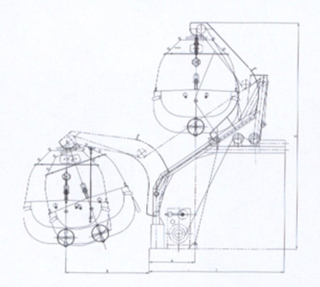 Gravity Overhead Rolling Type Davit